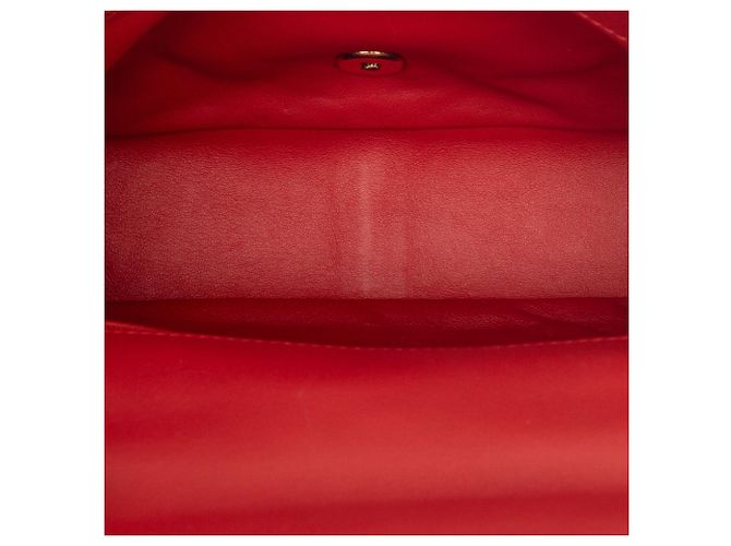 Bolsa Chanel Small Lambskin Easy Carry Flap vermelha Vermelho - vista 4