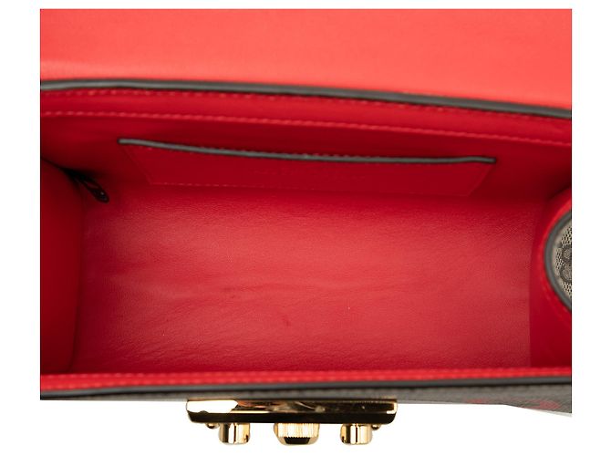 Borsa a tracolla e a spalla Gucci Small GG Supreme Love Padlock beige - vista 4