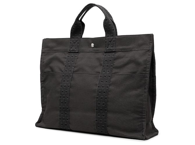 Hermès Herline MM Canvas Tote Bag in Grau - Ansicht 2