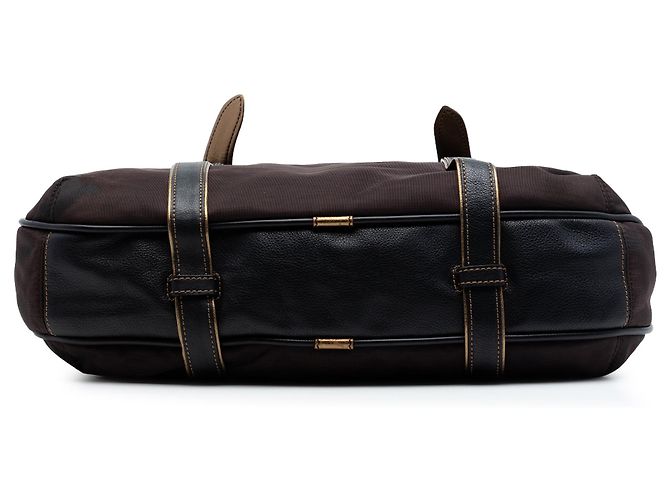 Borsa a mano LOEWE Nylon Anagram marrone - vista 3