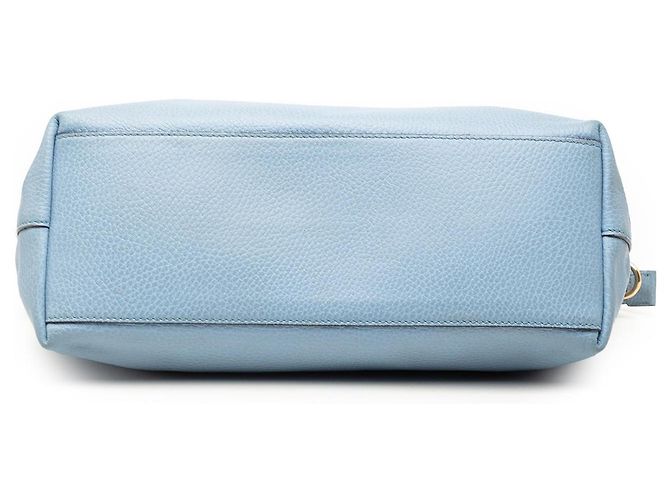 Borsa satchel Blue Gucci Dollar in pelle di vitello GG Charm - vista 3