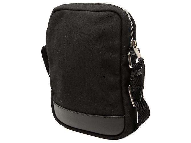 Sac bandoulière Rivington en toile noir Saint Laurent - vue 2