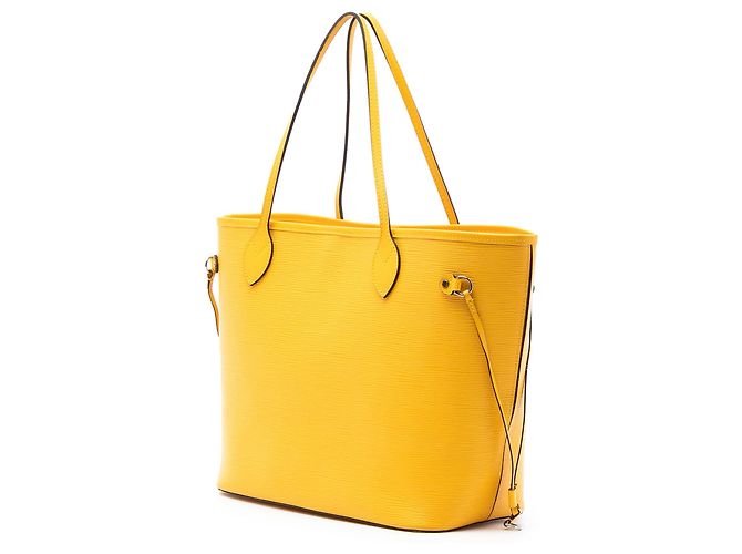 Borsa Tote Louis Vuitton Epi Neverfull MM gialla Giallo - vista 2