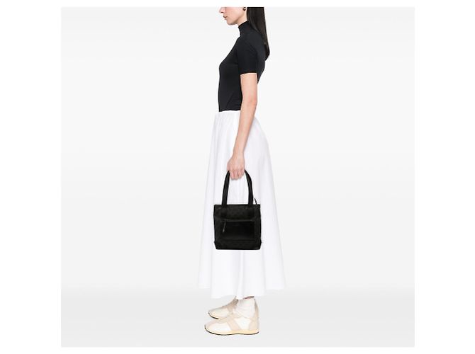 Tote in tela GG Gucci nero - vista 7