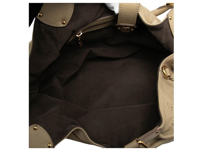 Borsa Hobo Louis Vuitton Monogram Mahina L marrone - vista 4