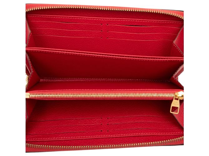Roter Louis Vuitton Monogram Empreinte Zippy Long Wallet - Ansicht 4