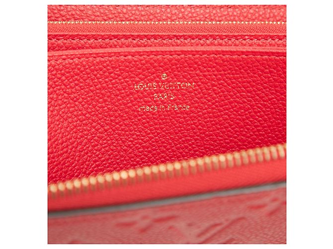 Roter Louis Vuitton Monogram Empreinte Zippy Long Wallet - Ansicht 5