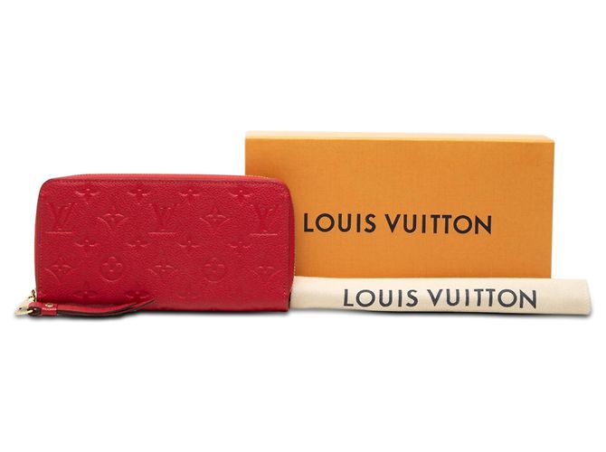 Roter Louis Vuitton Monogram Empreinte Zippy Long Wallet - Ansicht 7