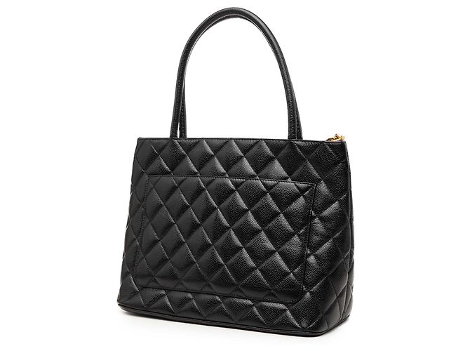 Black Chanel Caviar Medallion Tote Schwarz - Ansicht 2