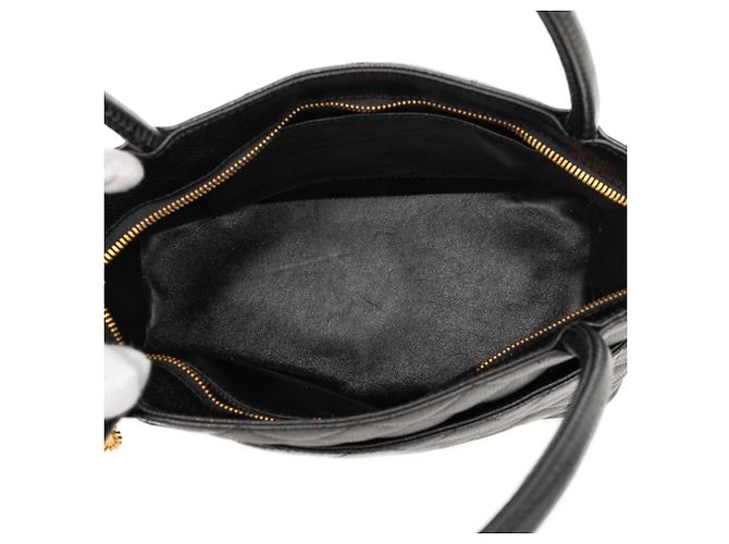 Black Chanel Caviar Medallion Tote Schwarz - Ansicht 4