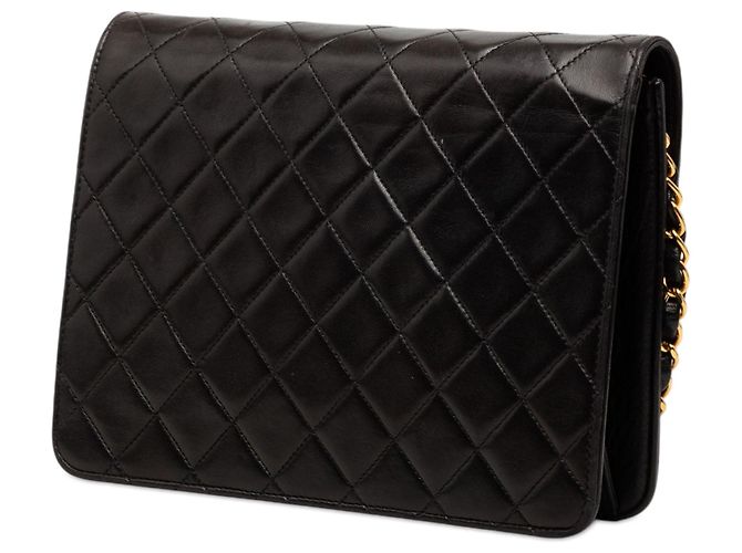 Borsa a tracolla Chanel Small CC in agnello trapuntato nero - vista 2