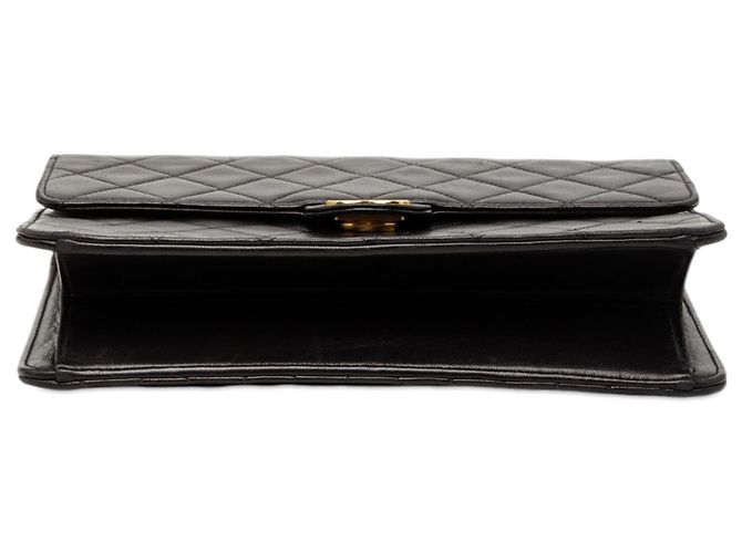 Borsa a tracolla Chanel Small CC in agnello trapuntato nero - vista 3