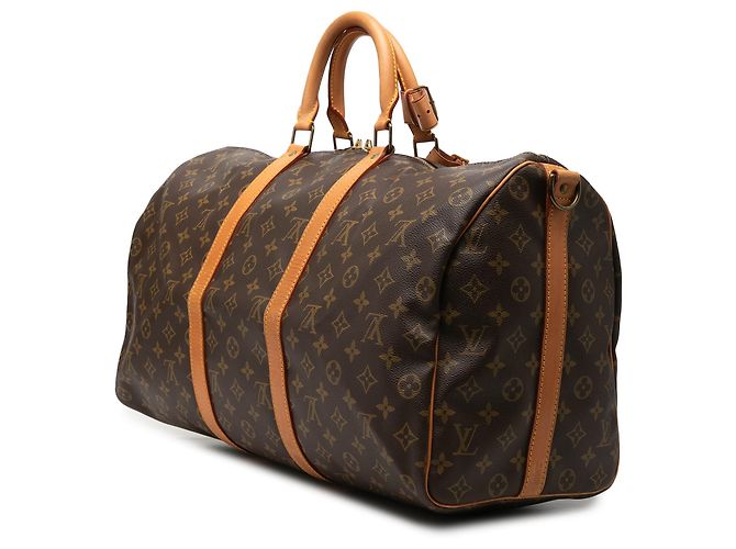 Borsa da viaggio Louis Vuitton Monogram Keepall Bandouliere 50 Marrone - vista 2