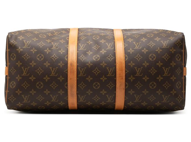 Borsa da viaggio Louis Vuitton Monogram Keepall Bandouliere 50 Marrone - vista 3