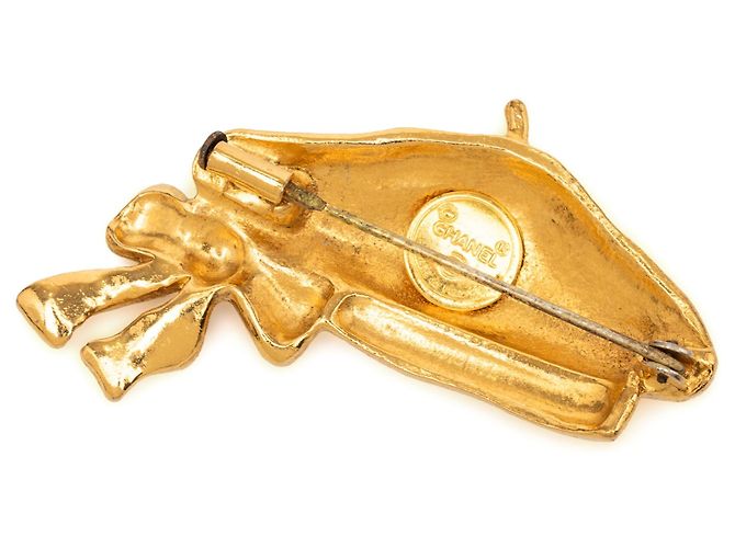 Spilla Berretto Chanel Placcato Oro D'oro - vista 2