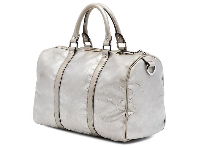 Borsa Boston Gucci Medium GG Imprime Argento - vista 2