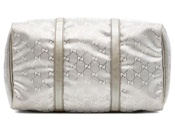 Borsa Boston Gucci Medium GG Imprime Argento - vista 3