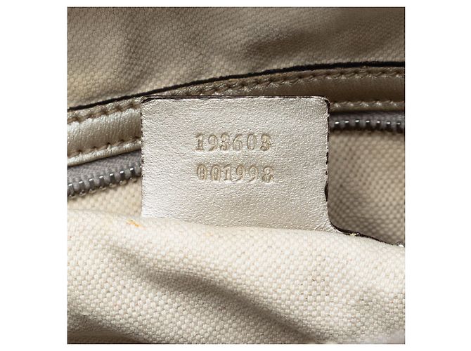 Borsa Boston Gucci Medium GG Imprime Argento - vista 6