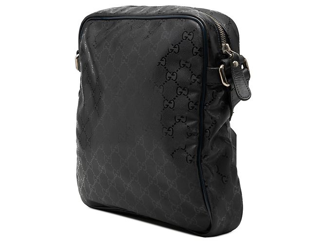 Borsa crossbody Gucci GG stampata nera Nero - vista 2
