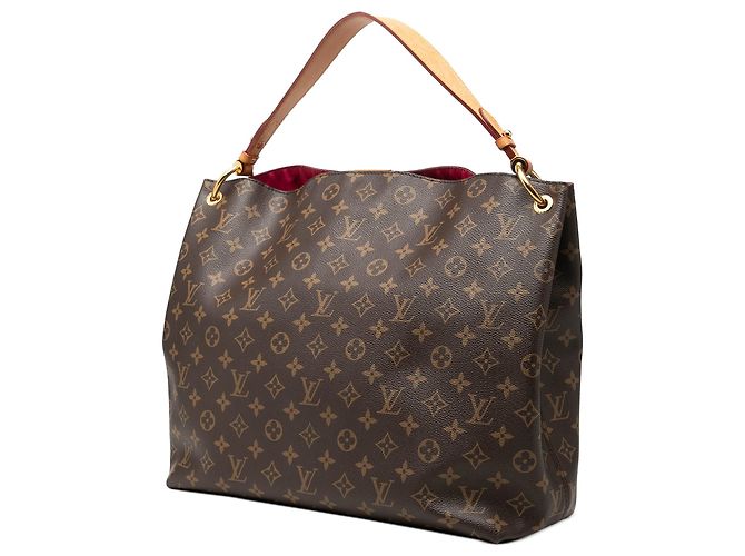 Borsa a Spalla Louis Vuitton Monogram Graceful MM Marrone - vista 2