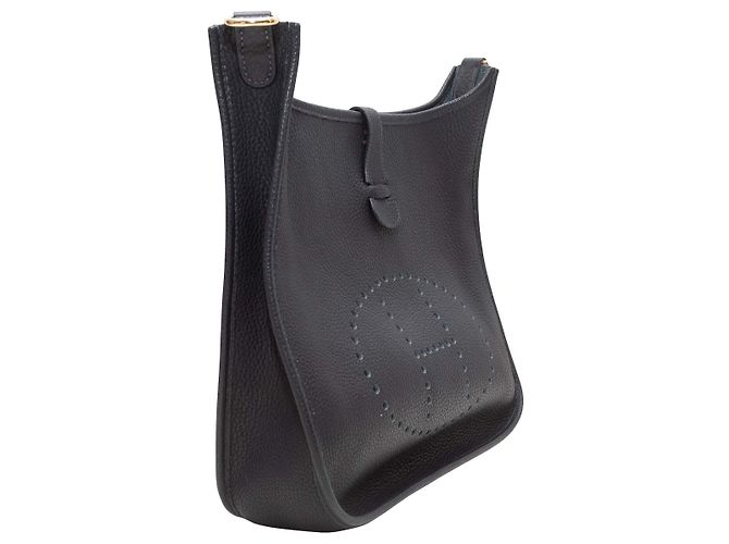 Hermès Clemence Tasche Schwarz - Ansicht 2