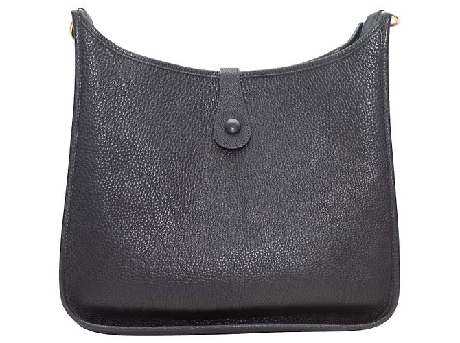Hermès Clemence Tasche Schwarz - Ansicht 3