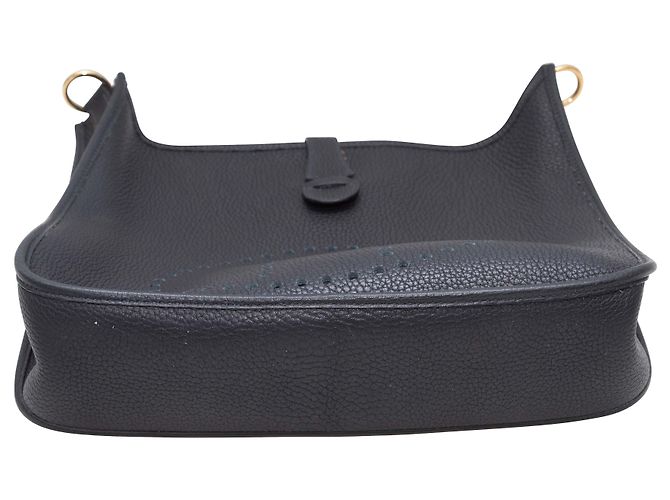 Hermès Clemence Tasche Schwarz - Ansicht 4