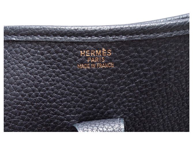 Hermès Clemence Tasche Schwarz - Ansicht 6