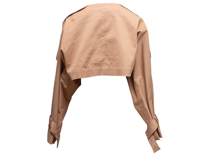 Tan Plan C Layered Trench-Weste & Jacken-Set Größe IT 40 Kamel - Ansicht 11