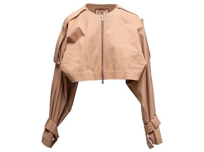 Tan Plan C Layered Trench-Weste & Jacken-Set Größe IT 40 Kamel - Ansicht 9
