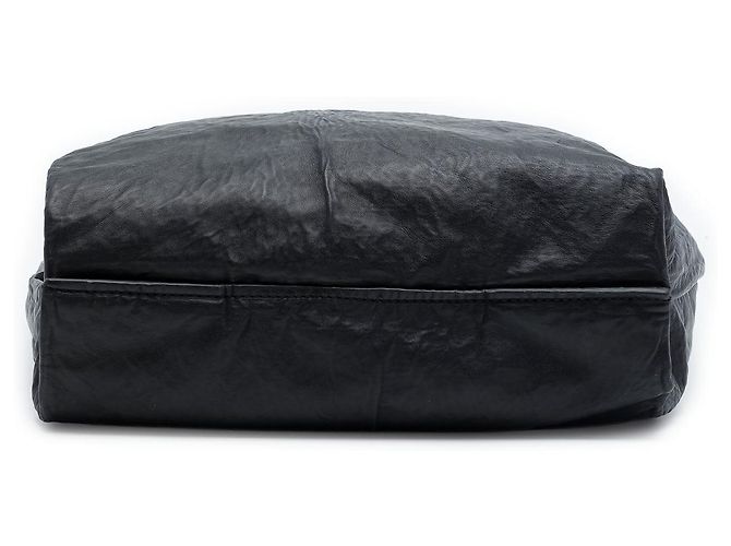 Tote in nappa stropicciata nero Prada - vista 3