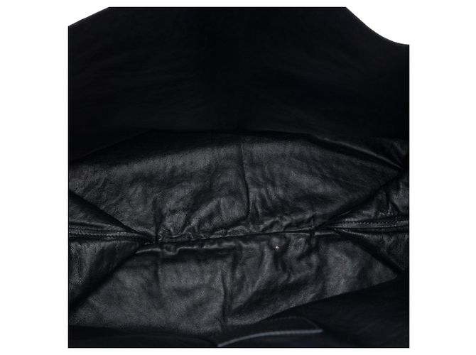 Tote in nappa stropicciata nero Prada - vista 4