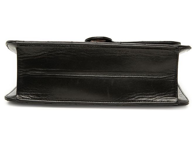 Borsa a tracolla Chanel Medium CC in agnello trapuntato nero - vista 3