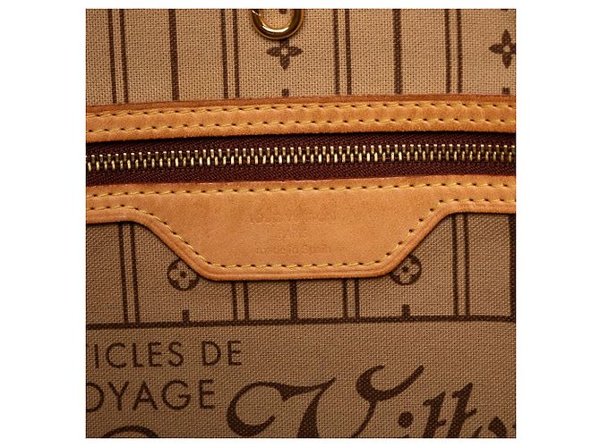 Borsa Tote Louis Vuitton Monogram Neverfull MM marrone - vista 5