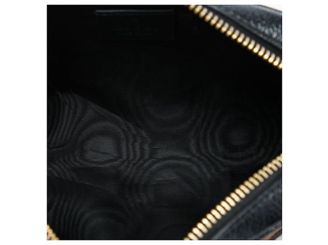 Borsa a tracolla Gucci Mini Suede Web Ophidia marrone - vista 4