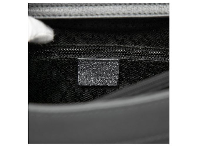 Borsa Tote Gucci Diana in pelle nera, dimensione Medium, con manico in bambù Nero - vista 5