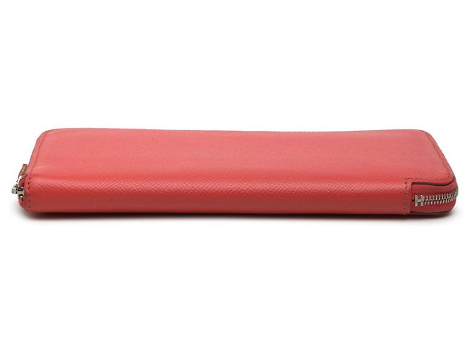 Cartera larga Hermès Epsom Azap roja - vista 3