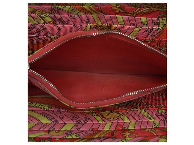 Cartera larga Hermès Epsom Azap roja - vista 4