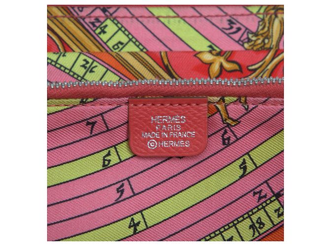 Cartera larga Hermès Epsom Azap roja - vista 5