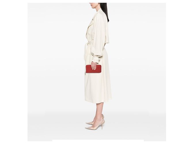 Cartera larga Hermès Epsom Azap roja - vista 7