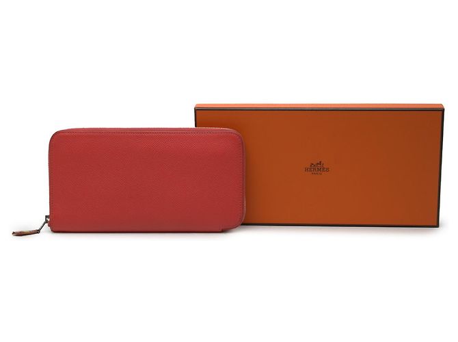 Cartera larga Hermès Epsom Azap roja - vista 8