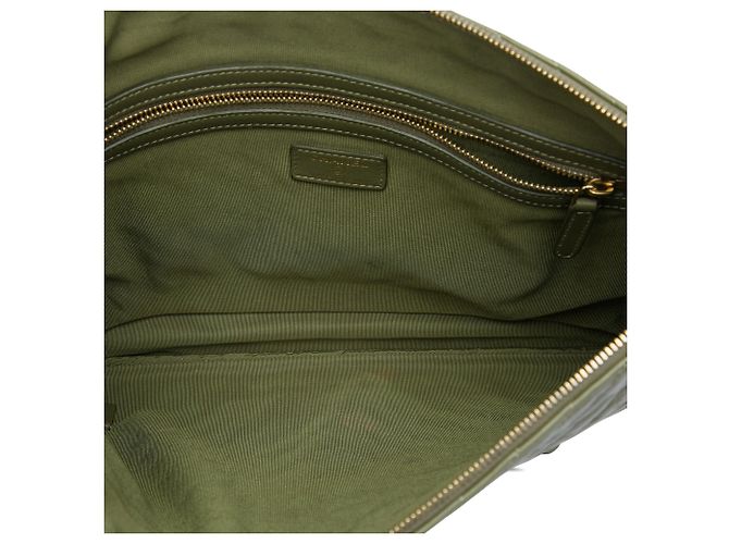 Clutch Chanel Large CC Chevron Calfskin O Case Verde - vista 4