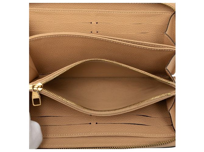 Louis Vuitton Monogram Empreinte Zippy Long Wallet Beige - Ansicht 4