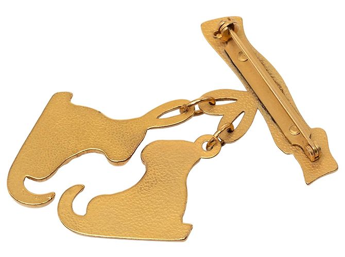 Spilla Hermès Gold Plated Skate Boots in Oro D'oro - vista 2