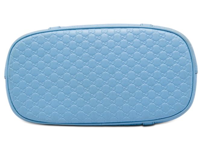 Borsa blu Gucci Mini Microguccissima Dome - vista 3