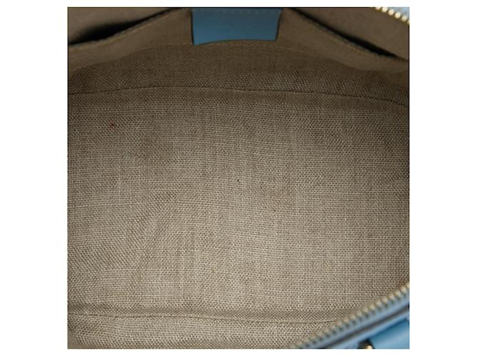 Borsa blu Gucci Mini Microguccissima Dome - vista 4