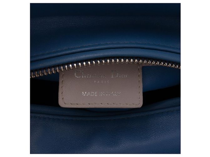 Lady Dior Satchel aus dreifarbigen Cannage-Lammleder in Lila Medium - Ansicht 5