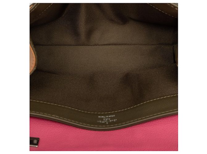 Twist Borsa Louis Vuitton Tricolor Leather Lockme II BB Rosa - vista 4