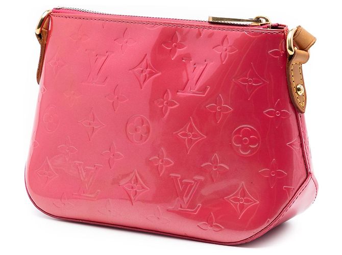 Borsa a tracolla rosa Louis Vuitton Monogram Vernis Minna Street - vista 2