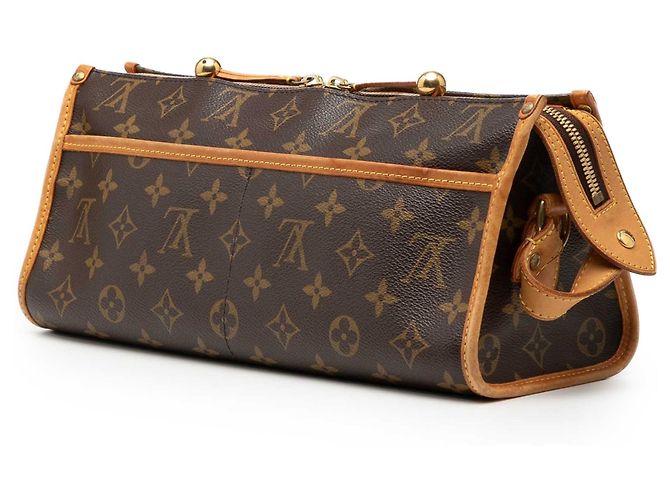 Borsa a tracolla lunga Louis Vuitton Monogram Popincourt marrone - vista 2